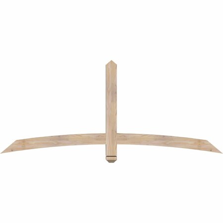 Ekena Millwork Bellingham Smooth Timber Gable Bracket, Douglas Fir, 72"W x 30"H x 3 1/2"D x 3 1/2"F, 10/12 Pitch GBW072X30X0404BEL00SDF